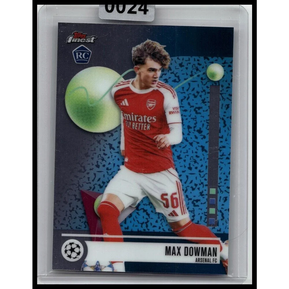 2025-26 Finest UEFA Max Dowman #56 Arsenal FC Rookie